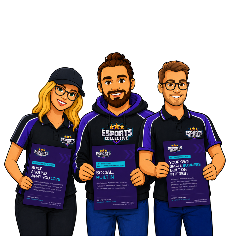 The ESports Collective team in Bairnsdale