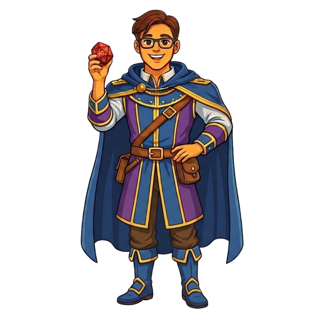 Cartoon Dungeons and Dragons adventurer at ESports Collective in Bairnsdale, East Gippsland