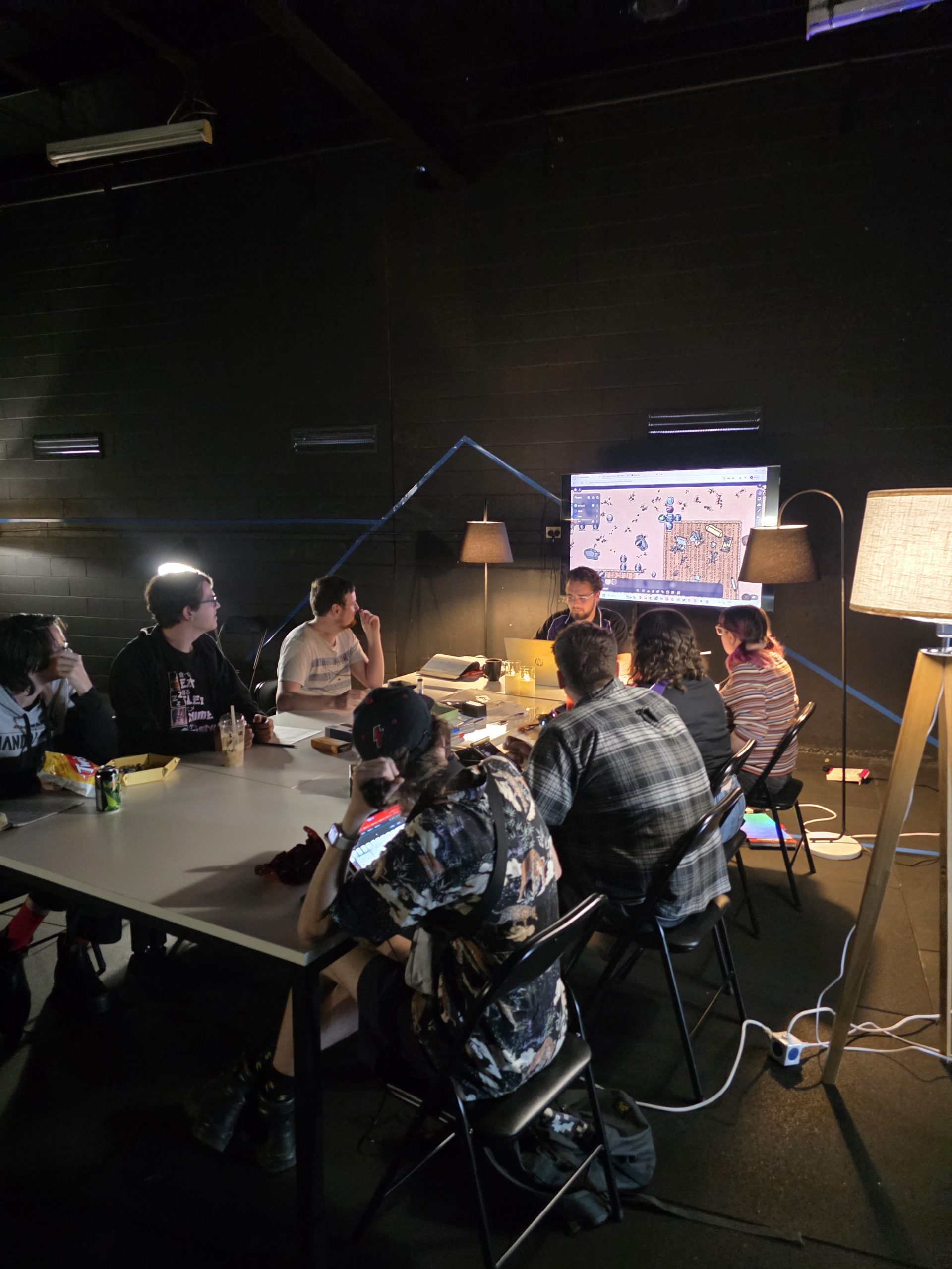 A Dungeons and Dragons game underway at ESports Collective in Bairnsdale, East Gippsland