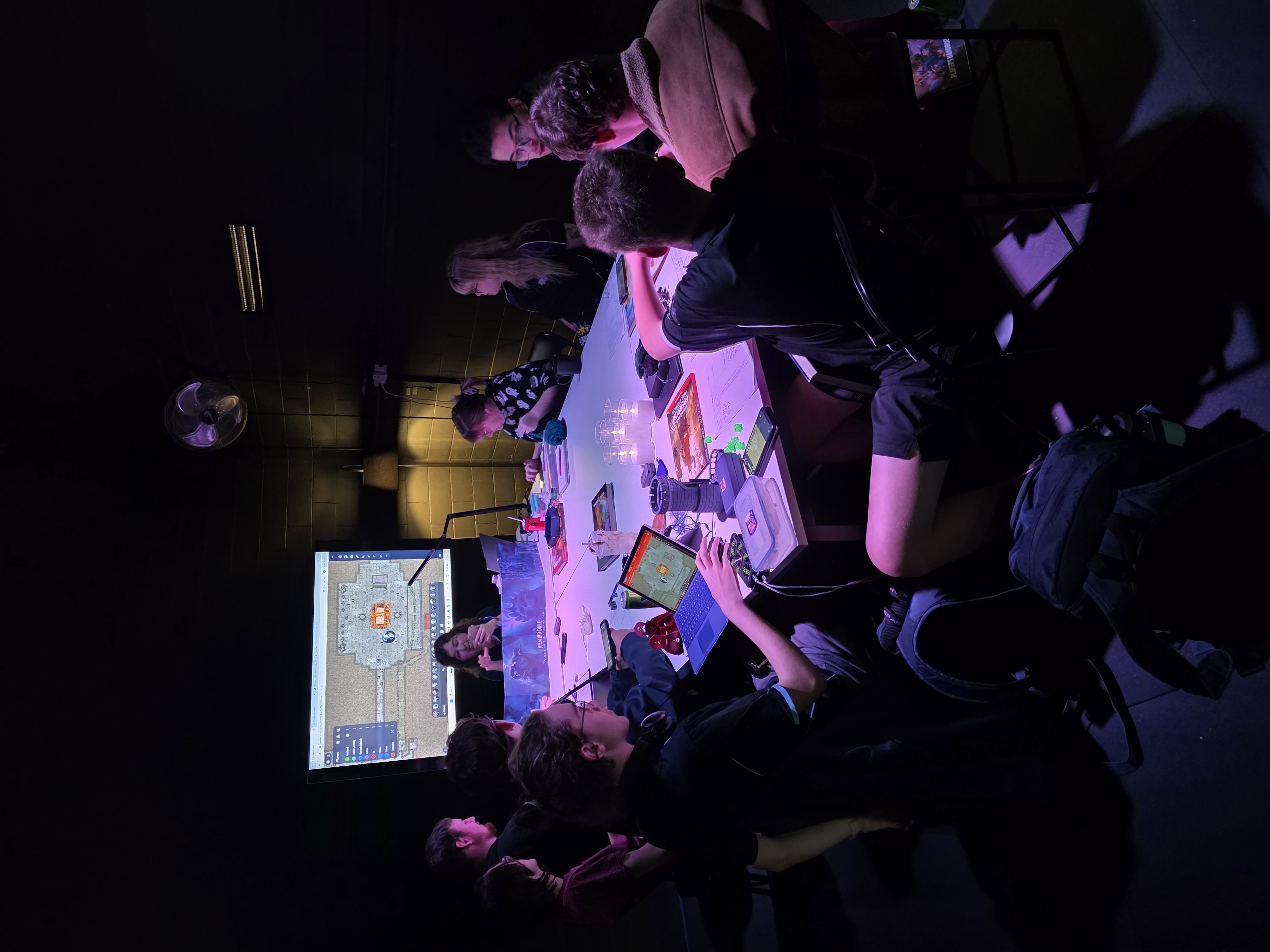 Players around the table at a weekly D&D session in Bairnsdale, East Gippsland