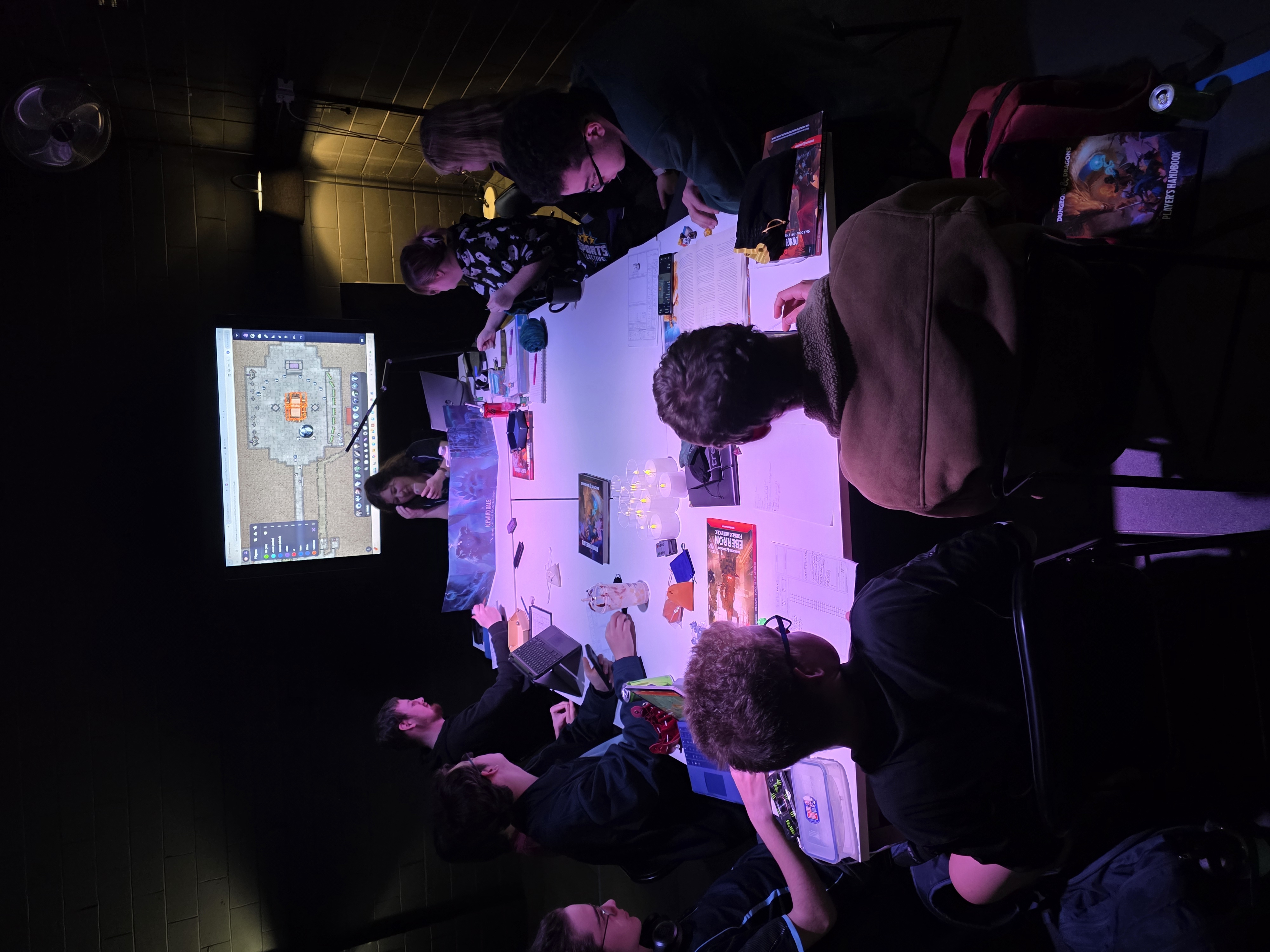 A Dungeons and Dragons session at ESports Collective in Bairnsdale, East Gippsland
