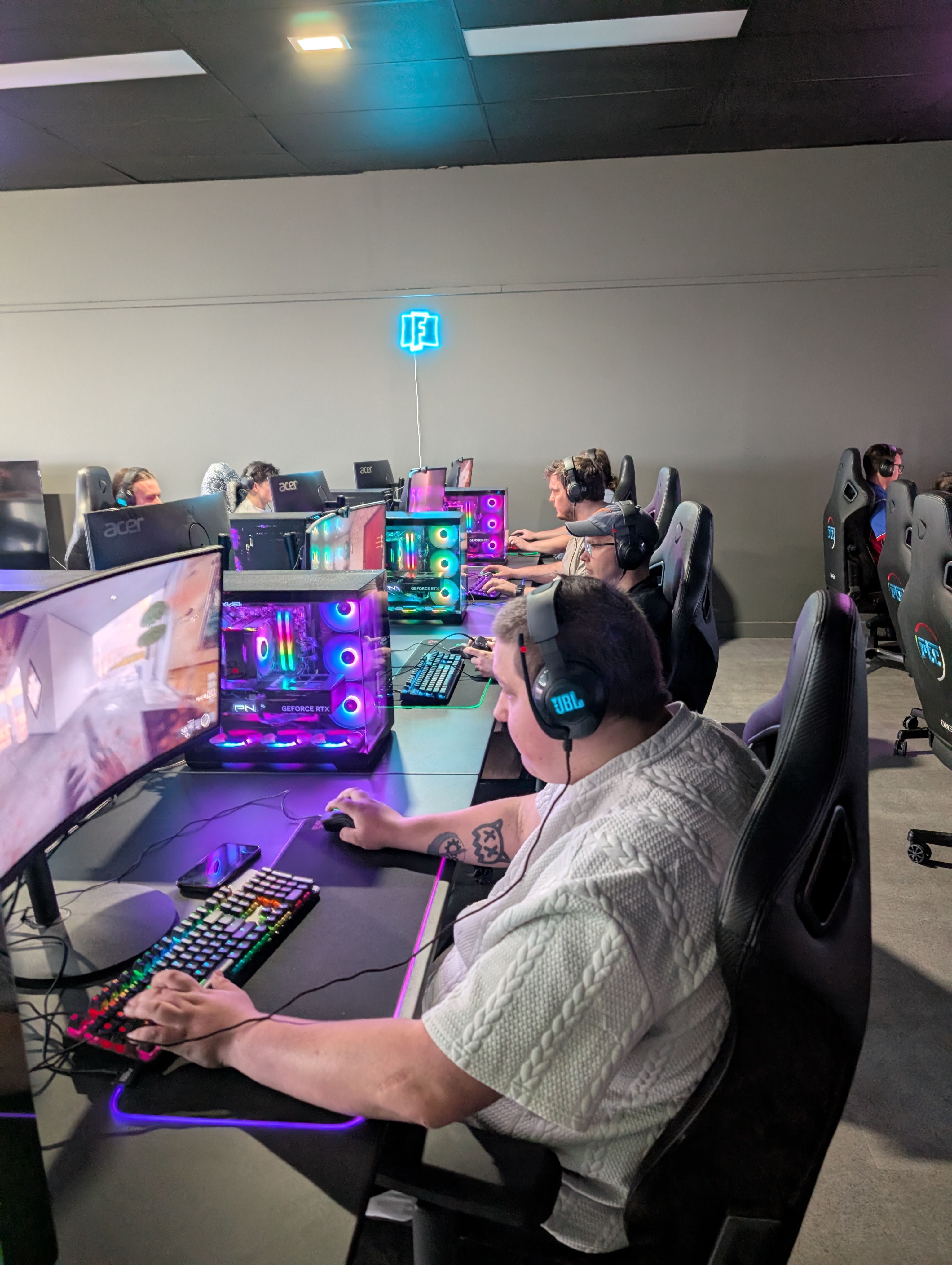 The gaming floor at ESports Collective, 58 Macleod Street, Bairnsdale